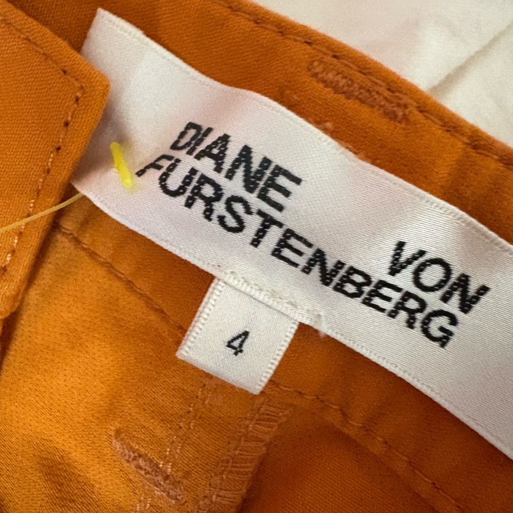 Diane Von Furstenberg Vibrant Orange Trousers
